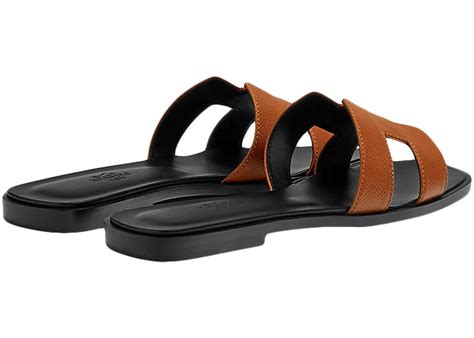 hermes oran naturel|Hermes oran sandals.